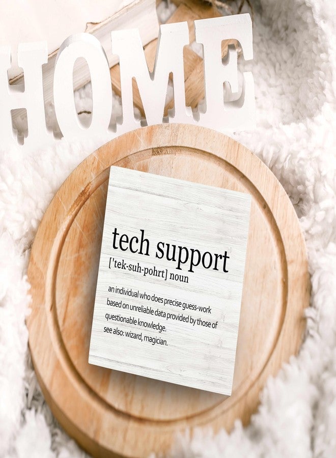 SRADMO Tech Support Office Wood Box Sign Desk Decor, Tech Support Gifts, Gifts For It Tech Guys, Desk Decorations Office, It Tech Gifts Wooden Box Sign Decoration, Tech Support Shelf Table Decor - Image 4